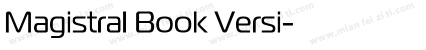 Magistral Book Versi字体转换
